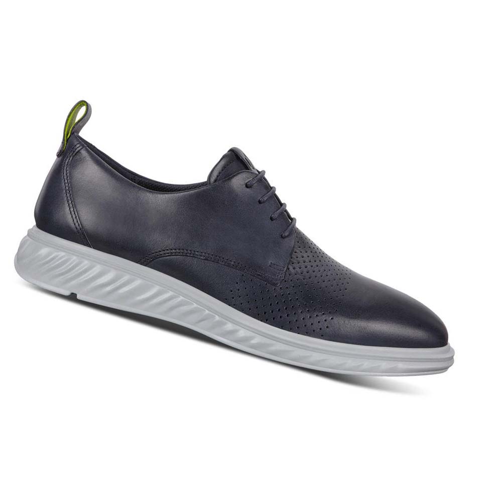 Ecco St.1 Hybrid Lite Plain-toe Derby Casual Skor Herr Blå | SE 493FDN